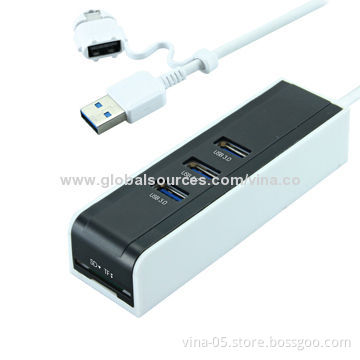 USB3.0 Hub with OTG, Supports IEEE 802.3az